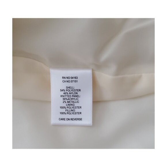 NWT Quilted Bomber Jacket Cream Satin Coat Size XL Marc New York Street Style - Picture 9 of 11